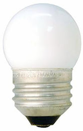 GE 41267 Night Light Bulb, 7.5 W, E26 Medium Lamp Base, S11 Lamp, White Light, 39 Lumens, 1400 hr Average Life